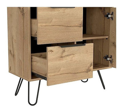 Comoda Doble Concept D-73 2p+1c 83x35x69 Cms Duna Wengue
