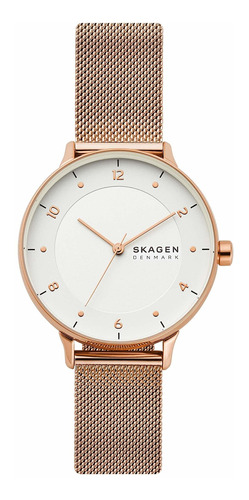 Reloj Mujer Skagen Skw2918 Cuarzo Pulso Oro Rosa En Acero