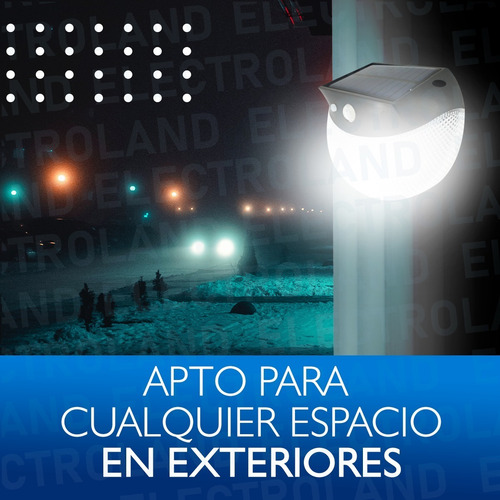 Imagen 7 de 10 de Lámpara Reflector Panel Solar Con Sensor Movimiento 25w