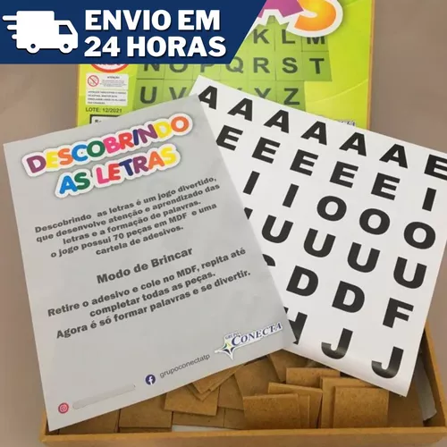 Jogo descobrindo palavras com todas as letras