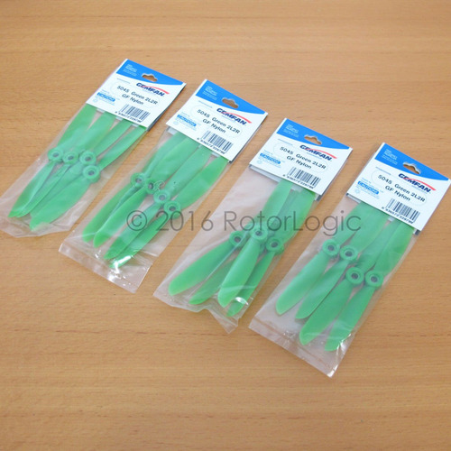 Gemfan Verde Fibra Vidrio Nylon Helice Cw Ccw