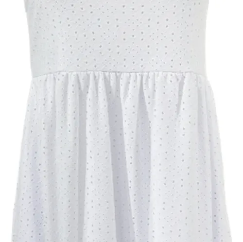 Vestido blanco suelto corto hotsell