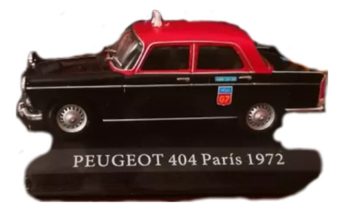 Peugeot 404, Año 1972, Escala 1:43, Taxis Del Mundo, Paris 