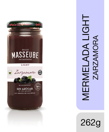 Mermelada Light - Masseube - Zarzamora 262 G Sin Tacc
