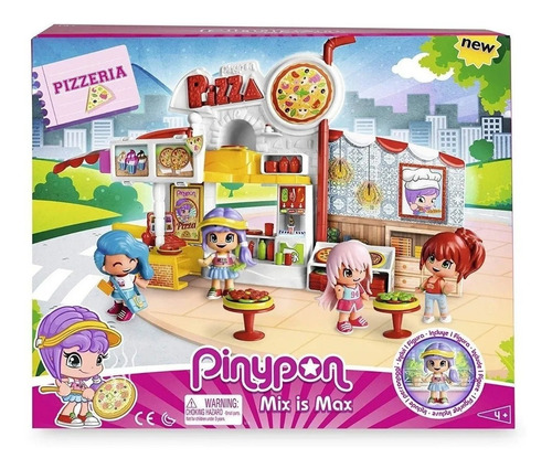 Pinypon Playset Pizzería Con Figura Y Accesorios
