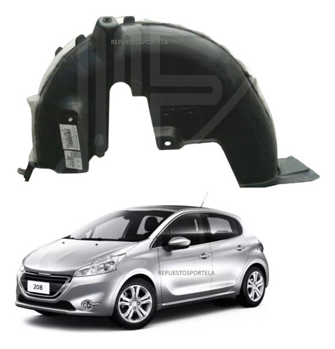 Guardaplast Trasero Derecho Original Peugeot 208 2013 2020