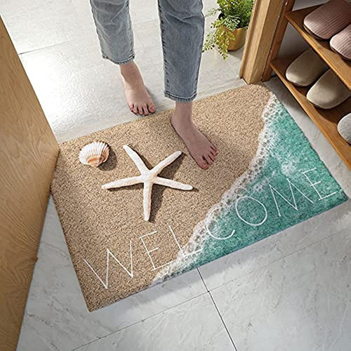 Yun Nist Fluffy Shag Plush Area Rug,coastal Beach Starfish S