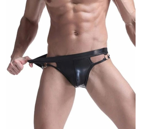 Ropa Interior Para Hombre Sexy Boxer Vinipiel  Suspensorio