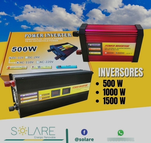 Imagen 2 de 6 de Inversor Convertidor 500w-1000w- 1500w- 2000w