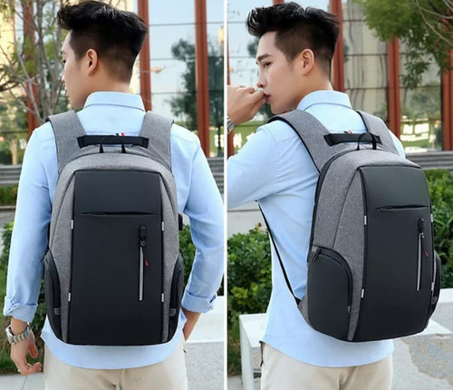 Mochila Con Usb Back Pack Antirrobo Super Calidad