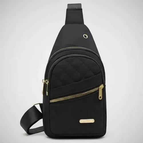 Riñonera Mujer Grande Impermeable Bandolera Cruzada Morral Viajes Salidas Negro Tela Liso Speed Off Moda Cartera Bolso Versatil Practico Resistente Reforzado Ajustable Regalo Para Mujer Maxi Urbana