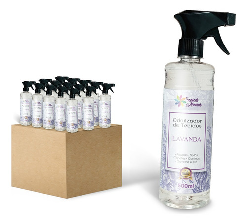 Odorizador De Tecidos Kit Revenda Lavanda 15 Unidades