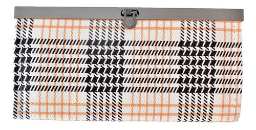 Cartera Para Dama De Mano Color Beige Con Cafe
