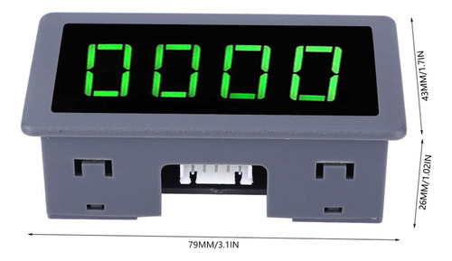 Medidor De Revoluciones Del Motor, Tacómetro Led Verde De 4