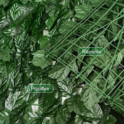Imagen 3 de 6 de Cerco Hojas Enredadera Artificial Jardin Exterior 3x1m Clic