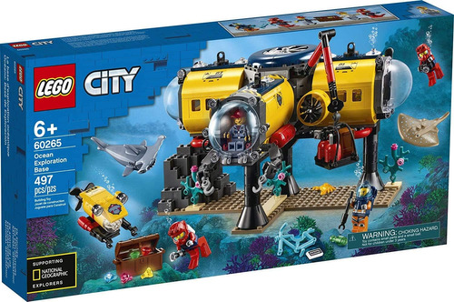 Set Juguete De Construcción Lego City Submarine Base