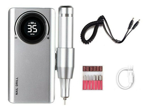 Pulidor De Uñas Eléctrico Recargable Pro 35000 Rpm Portátil