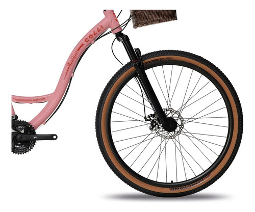 Bicicleta Colli Munique alumínio Aro 29 21v com cestão