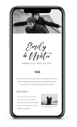 comprar Invitación Para Boda Interactiva (pdf) - Modelo 3