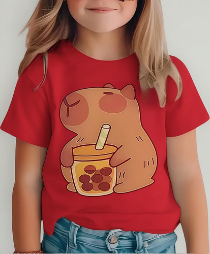 Capibara Ropa Deportiva De Verano, Playera Niños