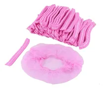 Comprar Cofias Descartables. Paq 100u. Gorro Plizado. Rosa Alphauy 