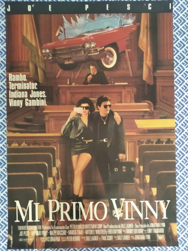 Afiche Original - Mi Primo Vinny -  Joe Pesci Cine