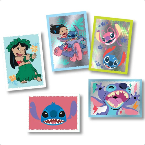 Kit 200 Figurinha Álbum Stitch Abrace Sua Esquisitice 40 Env