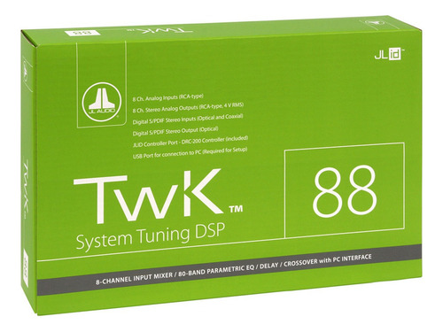 Procesador Digital Jl Audio Twk-88 Ajuste Y Control De Audio Negro