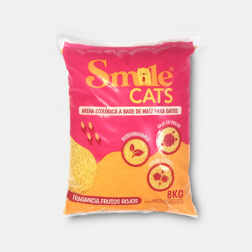Smilecats 8kg Frutos Rojos Maíz