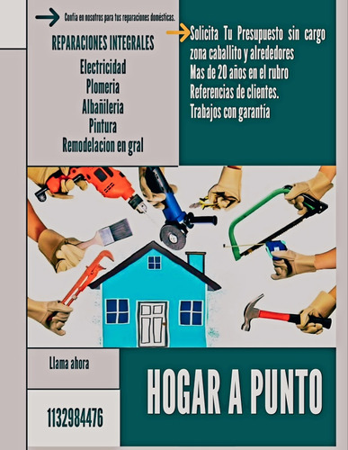 Albañileria Plomeria Contrapiso Durlock Electricidad
