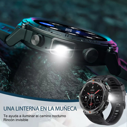 B Reloj Inteligente Con Linterna Reloj Inteligente A Prueba