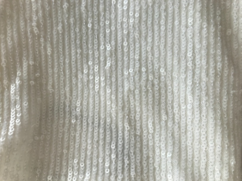 Musculosa De Lentejuelas Blanca Para Nena T10