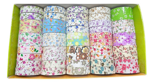 Cinta Washitape Tela Decorativas Scrapbooking Adhesiva X 12u