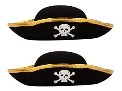 Imagen 2 de 2 de Gorra Sombrero Pirata Disfraz Cotillón