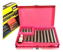 Comprar Jogo Pontas Bits Torx Longa Curta E Adaptador 1u002F2 T20 A T55