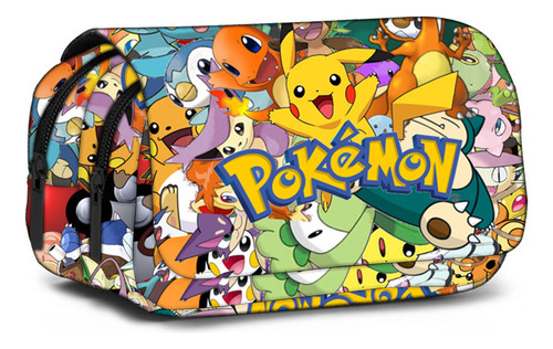 Estuche Para Lápices Spot Pokémon Con Estampado De Pokémon D