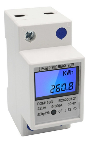 Medidor De Potencia De Carril Din Monofásico 5-80a 2024