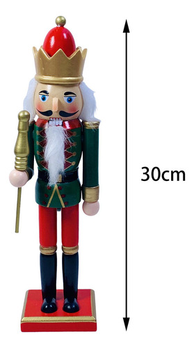 2x Estatuilla De Cascanueces De Madera Accesorios De