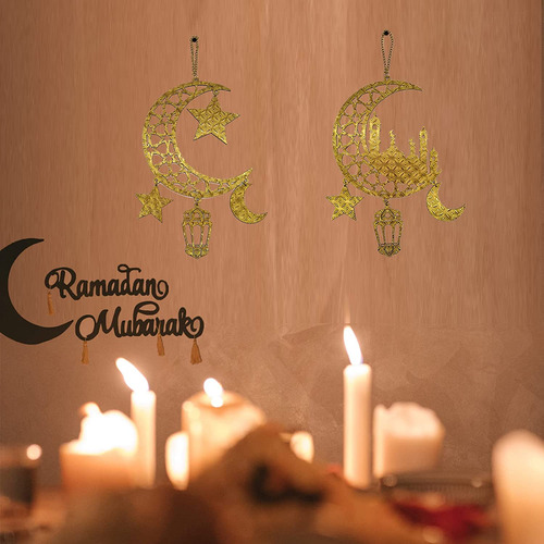 1 Juego De 3 Piezas De Colgante De Ramadán, Decoración Musul