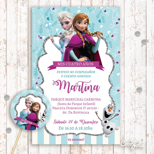 Kit Imprimible Frozen 1, Cumple, Editable