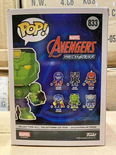 Hulk 833 Marvel Avengers Mech Strike Funko Pop Nuevo Bruce