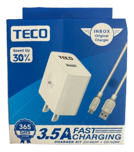 Cargador Tecno 3.5a Tipo C Y Micro V8