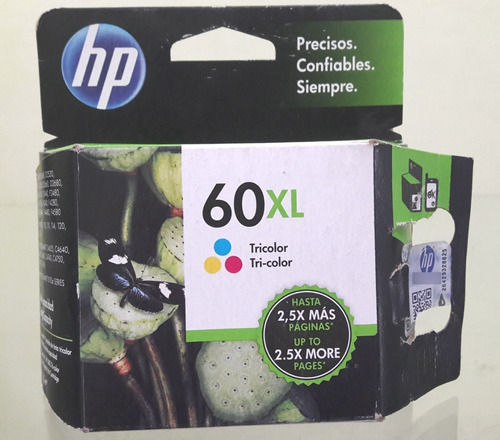 Cartucho Hp 60 Xl Tricolor  Caja Dañada