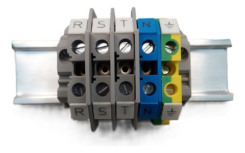 Bloco Conector Passagem Borne 6,00 Mm² Rst-neutro-terra