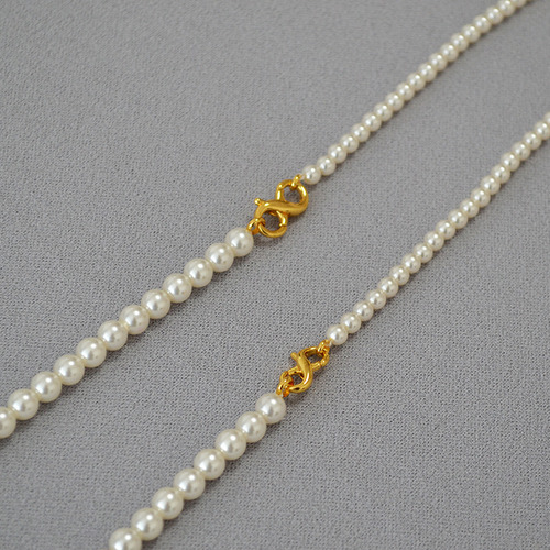 Elegante Collar De Perlas Entrelazadas Para Combinar De Form