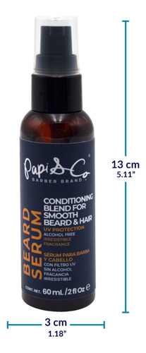 Serum Acondicionador De Barba Beard Serum De Papi & Co Fragancia Menta