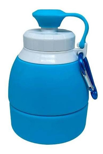 Garrafa Silicone Retrátil - 580ml Azul