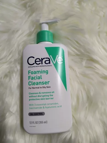 Limpiador Facial Cerave 355 Ml. Foaming Cleanser. Piel Grasa