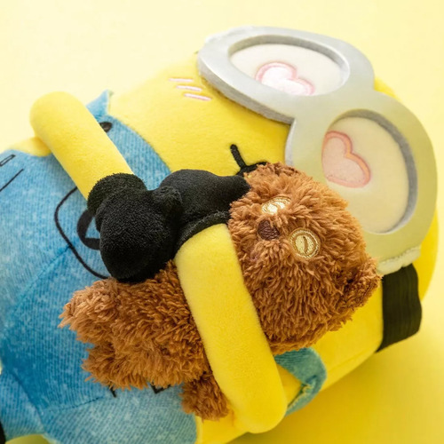 Peluche Miniso Minions Bob Con Tim Bear, Regalo Perfecto