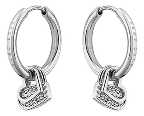Aretes Hugo Boss Soulmate Plateado Para Mujer Color 52053